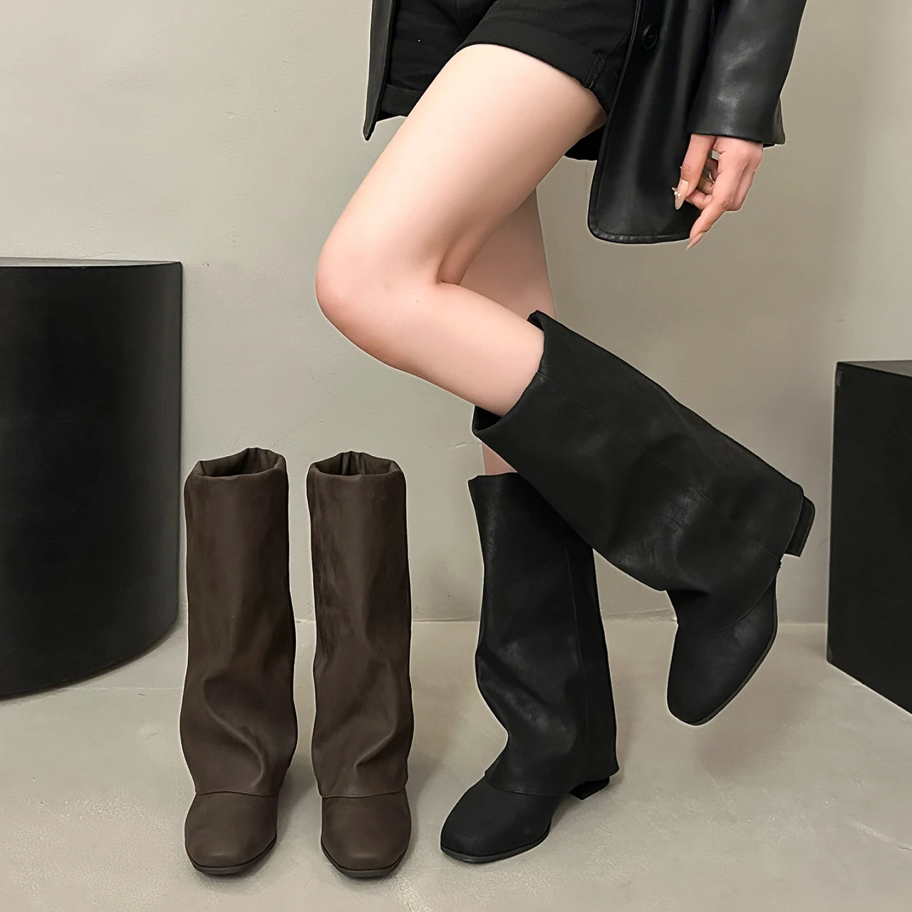 Knee High Boots Women - 2026 Sonbahar-Kış Koleksiyonu, Kadınlar İçin Diz