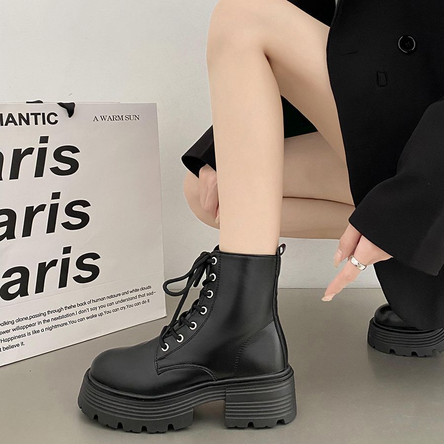 İngiliz tarzı, beyaz, kalın ta - Sock Boot Women incelemesi ve fiyatı