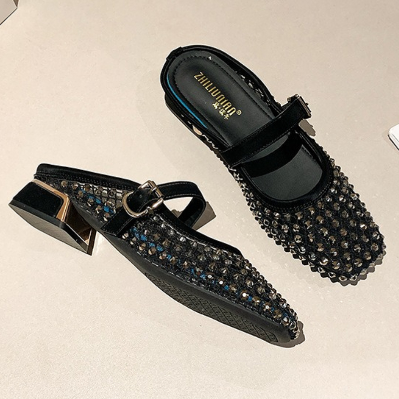 Örgü Taklidi Kalın Topuklu Ter - Mule Slip On incelemesi ve fiyatı