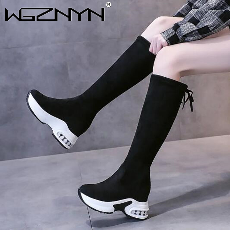 Kış Sıcak Tıknaz Platform Uzun - Knee High Boots Women incelemesi ve fiyatı