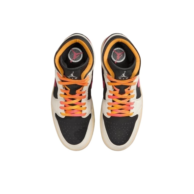 Air Jordan 1 Mid Bej-Siyah-Pem - Women'S Shoes Nike Jordan incelemesi ve fiyatı